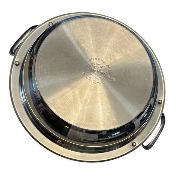 Wolfgang Puck Bistro Collection Stainless Steel Buffet Server Dish With Handles - Picture 3 of 4